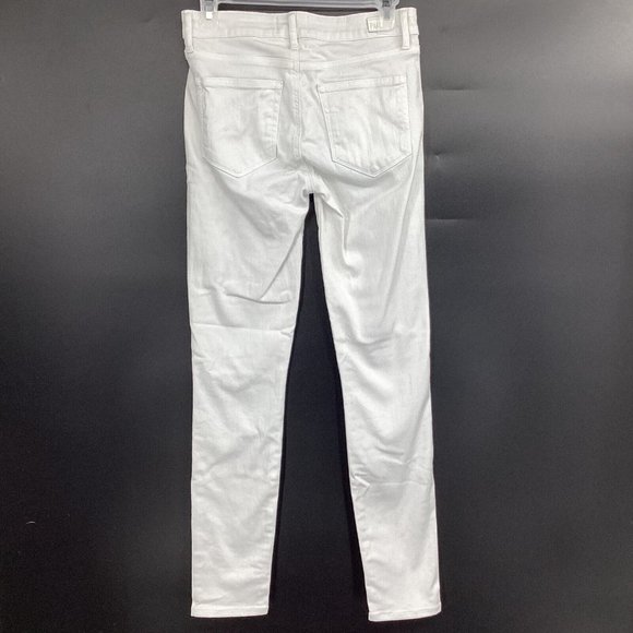PAIGE Women’s Jimmy Jimmy Skinny Jeans Wreckage Distressed White Size 27 - Picture 3 of 9